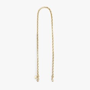 Clare V Box Chain Crossbody Strap Brass